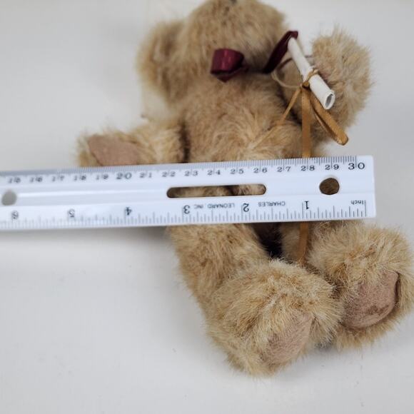 Vintage Boyd's Head Bean Collection Brown MISS GRADUATE Plush Stuffed Bear Toy - Picture 13 of 13